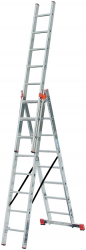 Лестница трехсекционная алюминиевая профессиональная KRAUSE Original Tribilo 3x10 ступеней (129680) Лестница трехсекционная алюминиевая профессиональная KRAUSE Original Tribilo 3x10 ступеней (129680)